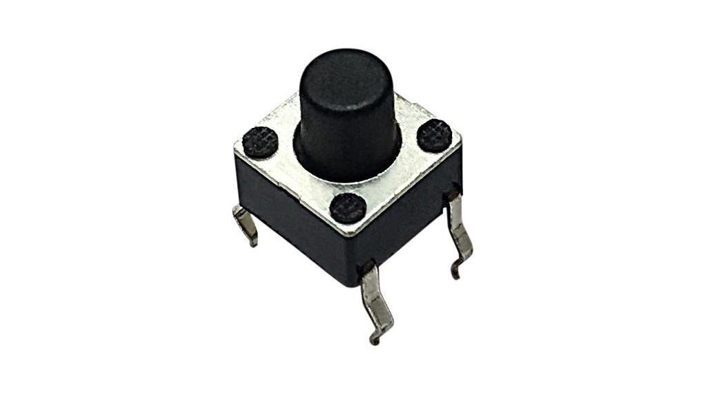 Kurzhubtaster 50 mA 12 VDC Tastend 1 Schliesser 2.45N Durchsteckmontage